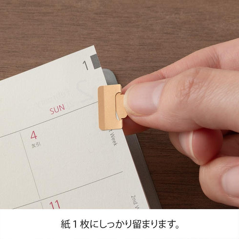 ORANGE Midori SMALL Chiratto Metal Index Tabs Index Clips COPPER Rose Gold Index Clip Tab Index Clip | 43431