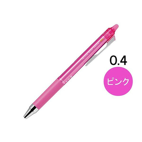 Pilot FriXion Point Knock 04 Gel Pen 0.4 mm Erasable | Pink