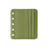 Moterm Genuine Leather Card Holder Flyleaf for Ring Planner with 6 Card Slots And Middle Pocket ID Credit Card Bag Binder Accessory
