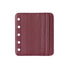 Moterm Genuine Leather Card Holder Flyleaf for Ring Planner with 6 Card Slots And Middle Pocket ID Credit Card Bag Binder Accessory