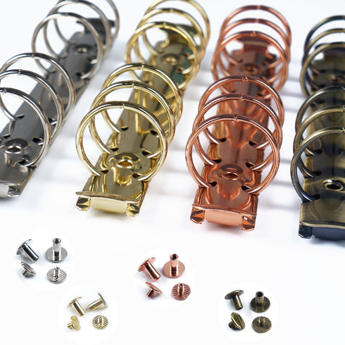 Ring Binder Replacement Kit Ring Binder Mechanism Planner Rings with Hardware for Ring Planner | A5, A6, A7 & Personal