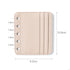 Moterm Genuine Leather Card Holder Flyleaf for Ring Planner with 6 Card Slots And Middle Pocket ID Credit Card Bag Binder Accessory