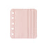 Moterm Genuine Leather Card Holder Flyleaf for Ring Planner with 6 Card Slots And Middle Pocket ID Credit Card Bag Binder Accessory