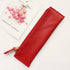 Litchi Grain School Pencil Cases Vintage Zipper Bag High-quality Cowhide Pencil Bag Retro Gift Stationery Supplies