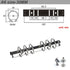 Ring Binder Replacement Kit Ring Binder Mechanism Planner Rings with Hardware for Ring Planner | A5, A6, A7 & Personal