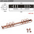 Ring Binder Replacement Kit Ring Binder Mechanism Planner Rings with Hardware for Ring Planner | A5, A6, A7 & Personal