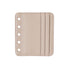 Moterm Genuine Leather Card Holder Flyleaf for Ring Planner with 6 Card Slots And Middle Pocket ID Credit Card Bag Binder Accessory