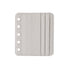 Moterm Genuine Leather Card Holder Flyleaf for Ring Planner with 6 Card Slots And Middle Pocket ID Credit Card Bag Binder Accessory