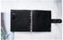 Moterm Luxe Personal Wide Litchi Grain Leather Planner 30 MM Silver Rings Notebook Organizer Agenda LARGE BACK POCKET