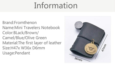 Leather Mini Planner Charm Planner Charm Decorative Charm Cute Kawaii Charm