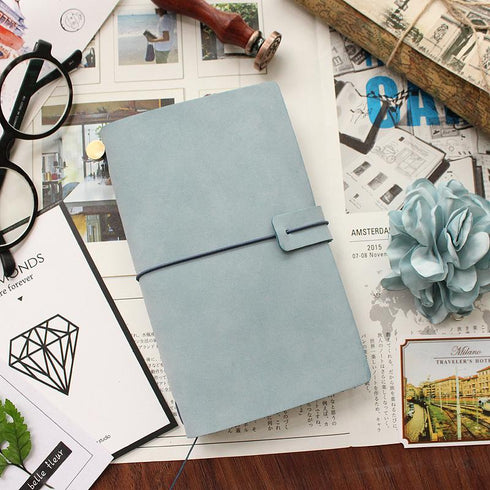 Travelers Notebook Genuine Leather Cover PASTEL Planner Vintage Retro Personal Diary Office School Stationery Gifts Supplie