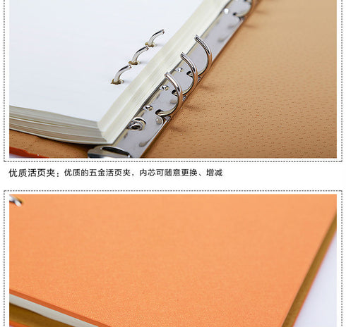 Vegan Leather Binder A4 A6 B5 A5 Spiral Notebook Planner Agenda