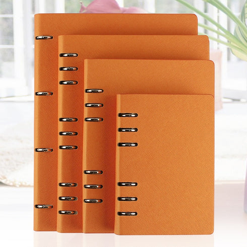 Vegan Leather Binder A4 A6 B5 A5 Spiral Notebook Planner Agenda