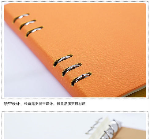Vegan Leather Binder A4 A6 B5 A5 Spiral Notebook Planner Agenda