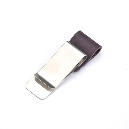 Moterm Metal Leather Pen holder Brass and Stainless steel Pencil clip for Genuine Leather notebook Journal diary