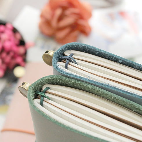 Travelers Notebook Genuine Leather Cover PASTEL Planner Vintage Retro Personal Diary Office School Stationery Gifts Supplie