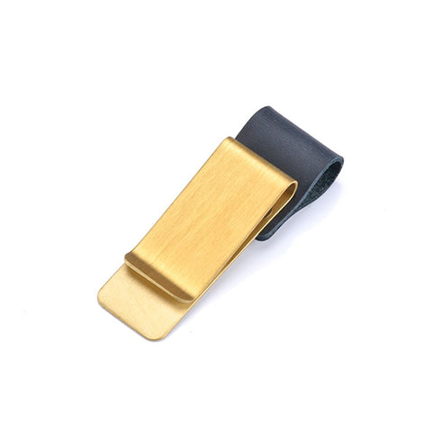 Moterm Metal Leather Pen holder Brass and Stainless steel Pencil clip for Genuine Leather notebook Journal diary