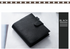 Moterm Luxe Personal Wide Litchi Grain Leather Planner 30 MM Silver Rings Notebook Organizer Agenda LARGE BACK POCKET