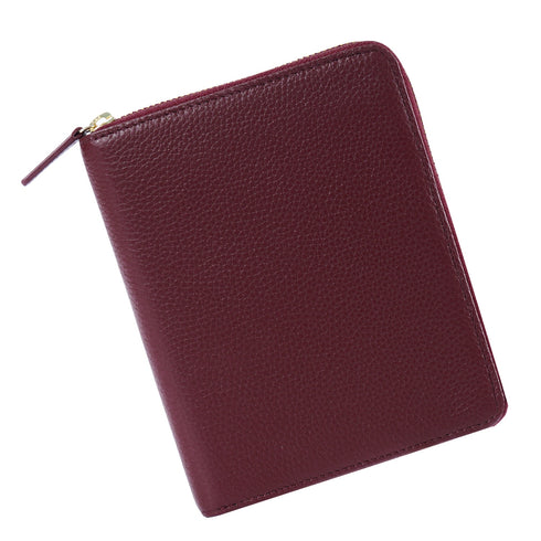 Moterm A6 Genuine Leather A6 Zippered Cover with Back Pocket Planner Cover Techo Cover Midori Cover