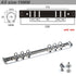 Ring Binder Replacement Kit Ring Binder Mechanism Planner Rings with Hardware for Ring Planner | A5, A6, A7 & Personal