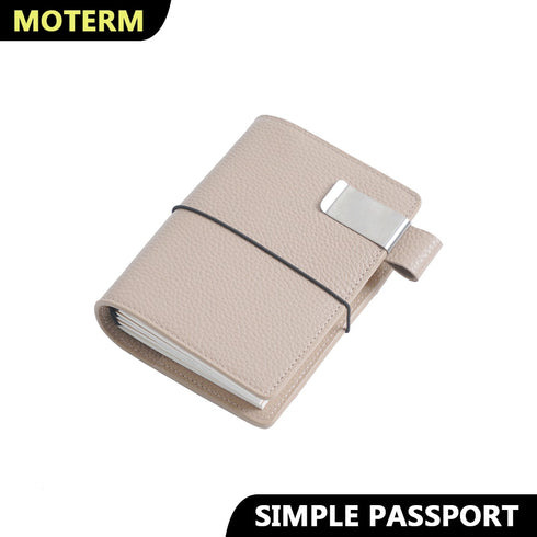 Moterm Genuine Leather Travel Journal Simple Series Passport Size Notebook