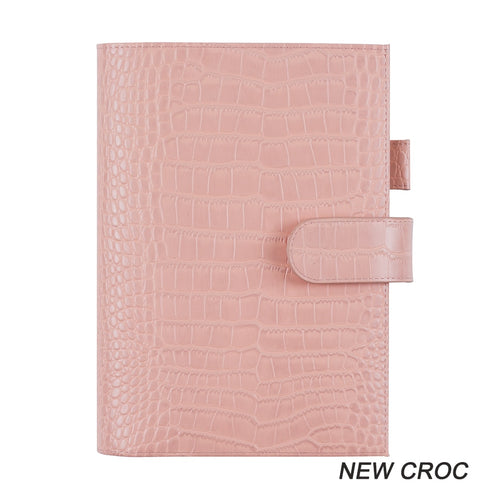 Moterm A5 CROC GRAIN Genuine Leather Original Notebook Cover Diary Planner Croc Grain Organizer