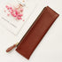 Litchi Grain School Pencil Cases Vintage Zipper Bag High-quality Cowhide Pencil Bag Retro Gift Stationery Supplies
