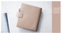 Moterm Luxe Personal Wide Litchi Grain Leather Planner 30 MM Silver Rings Notebook Organizer Agenda LARGE BACK POCKET
