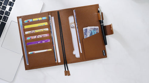 Moterm Original Series Leather B6 Plus Cover for B6 Stalogy Notebook Genuine Grain Cowhide Planner Organizer Agenda Journal Diary