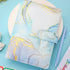 Tie Dyed Marble Color A6 Vegan Leather DIY Binder Notebook Cover Diary Agenda Planner Cover