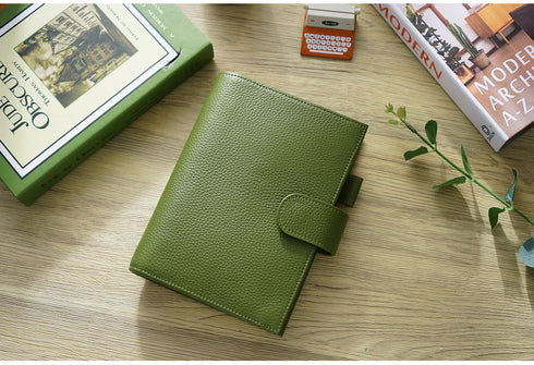Moterm Genuine Leather Regular Personal Size Planner with 25MM Binder Rings Notebook Agenda Organizer Diary Journal