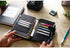 Moterm Genuine Leather Regular Personal Size Planner with 25MM Binder Rings Notebook Agenda Organizer Diary Journal