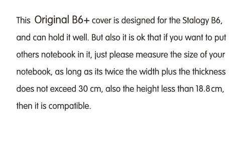 Moterm Original Series B6 Plus Cover Genuine Croc Grain Cowhide for B6 Stalogy Notebook Planner Organizer Agenda Journal Diary