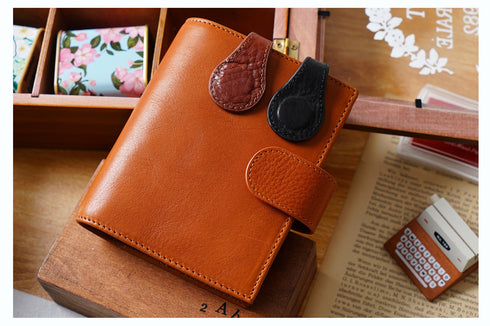 Moterm Full Grain Leather New Style Asymmetric Magnetic Clip Durable Planner Accessory Strong Magnetic Force Paper Clip Bookmark