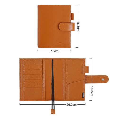 Moterm Original Series A6 Plus Cover for A6 Stalogy Notebook Genuine Pebbled Grain Cowhide Planner