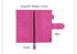 Moterm Firm Pebbled Grain Leather A5 A6 B6 Weeks Fuchsia Rose Color Genuine Cowhide Planner Rings Notebook Cover Diary Agenda Organizer Journey