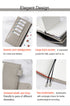 Moterm Pebbled Leather Original Weeks Cover for Hobonichi and Skinny Mini Happy Planner with Back Pocket and Double Clasps Diary