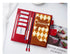 Moterm Firm Pebbled Grain Leather A5 A6 B6 Weeks Cherry Red Color Genuine Cowhide Planner Rings Notebook Cover Diary Agenda Organizer Journey