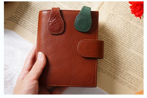 Moterm Full Grain Leather New Style Asymmetric Magnetic Clip Durable Planner Accessory Strong Magnetic Force Paper Clip Bookmark