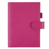 Moterm Firm Pebbled Grain Leather A5 A6 B6 Weeks Fuchsia Rose Color Genuine Cowhide Planner Rings Notebook Cover Diary Agenda Organizer Journey