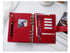Moterm Firm Pebbled Grain Leather A5 A6 B6 Weeks Cherry Red Color Genuine Cowhide Planner Rings Notebook Cover Diary Agenda Organizer Journey