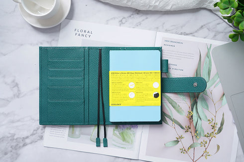 Moterm Original Series A6 Plus Cover for A6 Stalogy Notebook Genuine Pebbled Grain Cowhide Planner