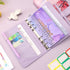 Tie Dyed Marble Color A6 Vegan Leather DIY Binder Notebook Cover Diary Agenda Planner Cover