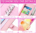 Tie Dyed Marble Color A6 Vegan Leather DIY Binder Notebook Cover Diary Agenda Planner Cover