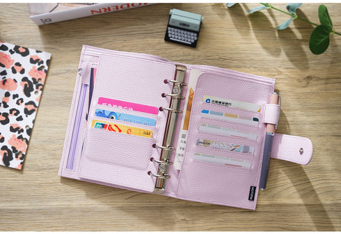 Moterm Genuine Leather Regular Personal Size Planner with 25MM Binder Rings Notebook Agenda Organizer Diary Journal