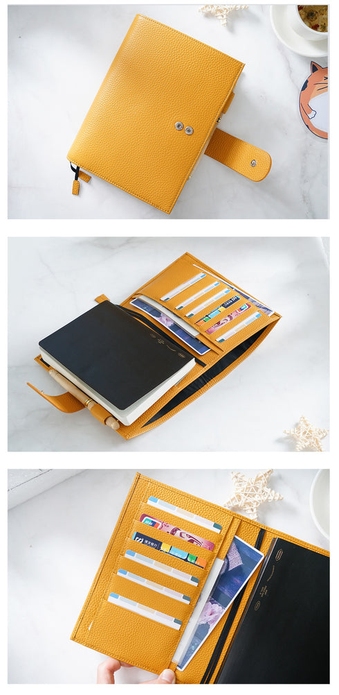 Moterm Original Series B6 Plus Cover for B6 Stalogy Notebook Genuine Pebbled Grain Cowhide Planner Organizer Agenda Journal