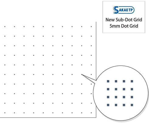 Sakae A5 Tomoe River FP Hard Cover Notebook 368 Pages Lay Flat TMR-A5N5DW | 5mm DOT Grid