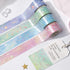 BGM Macaroon Galaxy Macaroon Galaxy Purple Universe SILVER FOIL Washi Tape