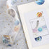 BGM Pastel Planets Outer Space Constellations Gold Foil Washi Tape