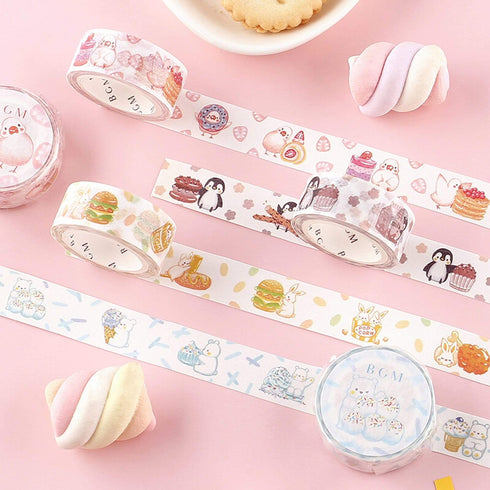 BGM Polar Bear Ice Cream Dessert Washi Tape